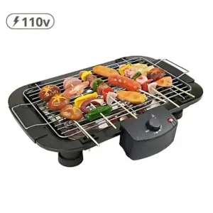 Churrasqueira Elétrica Grill MR para Apartamento Portátil Sem Fumaça 110V