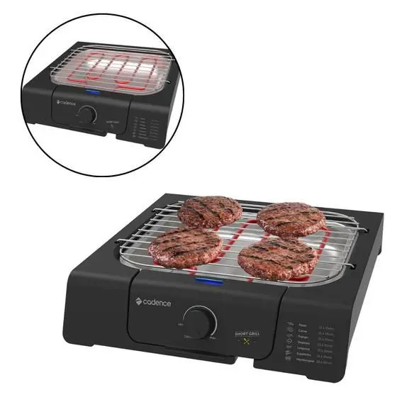 Churrasqueira Elétrica de Mesa Cadence Short Grill 220V GRL805