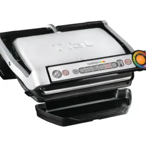 Churrasqueira Elétrica Grill T-fal OptiGrill 4 Porções Aço Inoxidável