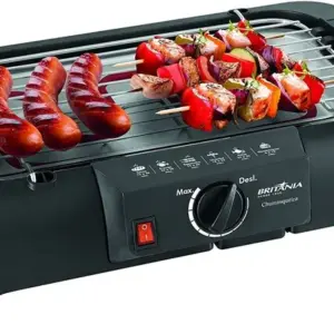 Churrasqueira Elétrica Grill Britânia com Grelha em Inox 1200W 127V