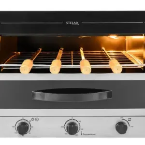 Churrasqueira Elétrica de Embutir Rotativa Stelar 4 Espetos