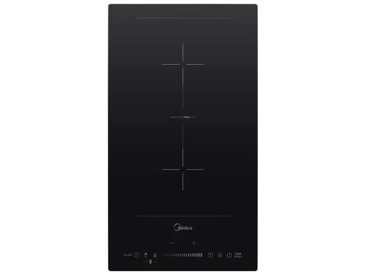 Cooktop Elétrico Midea 2 Bocas Touch Digital Preto Acendimento Automático CFBD22