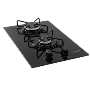 Cooktop a Gás Suggar 2 Bocas Acendimento Superautomático FG2002AVP Cooktop a Gás Suggar 2 Bocas Acendimento Superautomático FG2002AVP