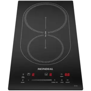Cooktop a Indução Mondial 2 Bocas Touch Preto Acendimento Automático CTI-02 Cooktop a Indução Mondial 2 Bocas Touch Preto Acendimento Automático CTI-02