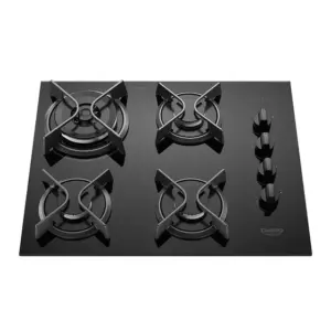 Cooktop a Gás Dako Supreme 4 Bocas com Queimador Tripla Chama e Mesa de Vidro Temperado Preto Bivolt Cooktop a Gás Dako Supreme 4 Bocas com Queimador Tripla Chama e Mesa de Vidro Temperado Preto Bivolt