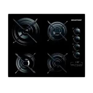 Cooktop a Gás Brastemp 4 Bocas com Duplachama e Timer Touch BDT62AE