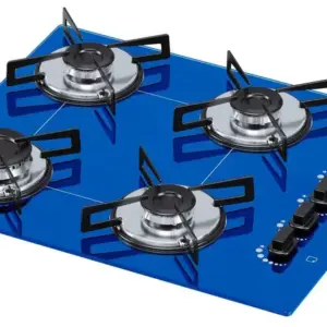 Cooktop a Gás Chamalux 4 Bocas Ultra Chama Azul Bivolt GN