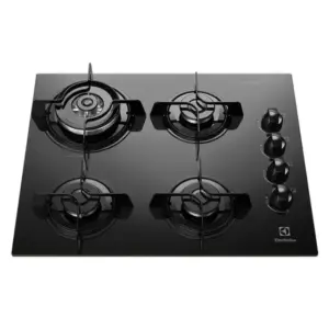 Cooktop a Gás Electrolux 4 Bocas com Tripla Chama Bivolt KE4TP Cooktop a Gás Electrolux 4 Bocas com Tripla Chama Bivolt KE4TP