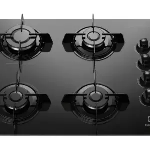 Cooktop a Gás Electrolux 4 Bocas Preto GLP KE4GP Cooktop a Gás Electrolux 4 Bocas Preto GLP KE4GP