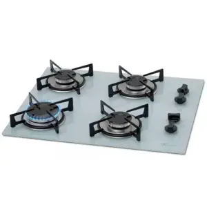 Cooktop a Gás Fischer 4 Bocas Acendimento Superautomático Branco Polar Cooktop a Gás Fischer 4 Bocas Acendimento Superautomático Branco Polar