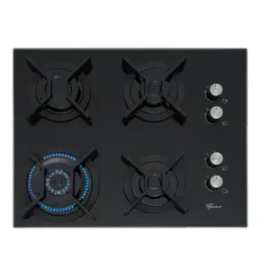 Cooktop a Gás Fischer Infinity 4 Bocas Tripla Chama Mesa de Vidro Cooktop a Gás Fischer Infinity 4 Bocas Tripla Chama Mesa de Vidro