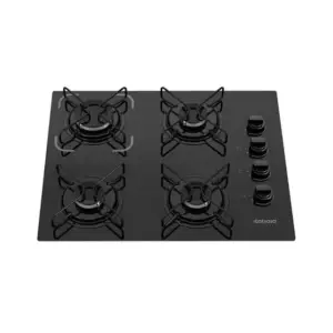 Cooktop a Gás Itatiaia Essencial 4 Bocas Mesa de Vidro Preto Bivolt Cooktop a Gás Itatiaia Essencial 4 Bocas Mesa de Vidro Preto Bivolt