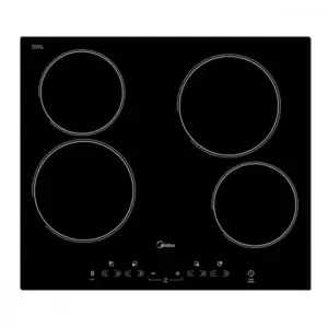 Cooktop Elétrico Midea 4 Bocas Vitrocerâmico Touch Preto 220V CCA40P2 Cooktop Elétrico Midea 4 Bocas Vitrocerâmico Touch Preto 220V CCA40P2