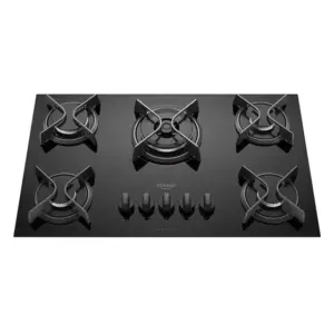 Cooktop a Gás Dako Supreme 5 Bocas com Queimador Tripla Chama e Mesa de Vidro Temperado Preto Bivolt Cooktop a Gás Dako Supreme 5 Bocas com Queimador Tripla Chama e Mesa de Vidro Temperado Preto Bivolt