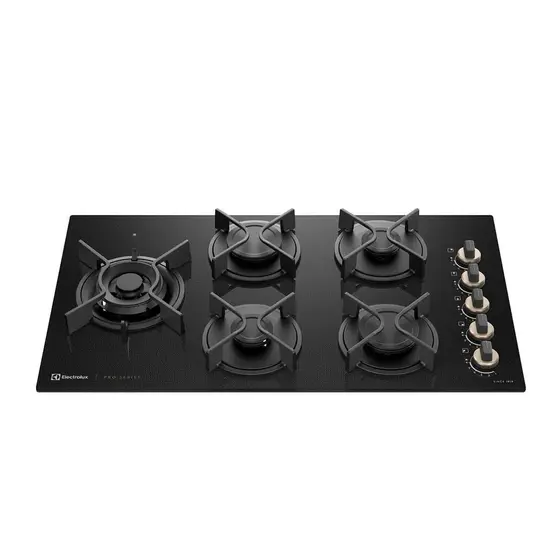 Cooktop a Gás Electrolux Pro 5 Bocas Mesa Vidro KE5PS