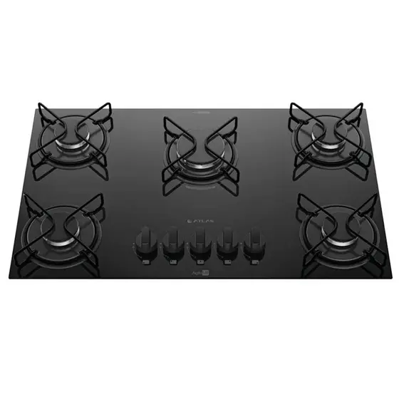 Cooktop a Gás Atlas Agile Up 5 Bocas Acendimento Automático