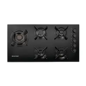 Cooktop a Gás Brastemp 5 Bocas com Quadrichama e Acendimento Automático Bivolt BDD85AE