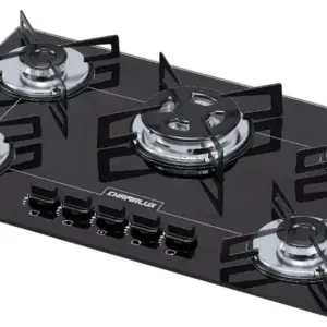 Cooktop a Gás Chamalux 5 Bocas Tripla Chama Preto Bivolt Cooktop a Gás Chamalux 5 Bocas Tripla Chama Preto Bivolt