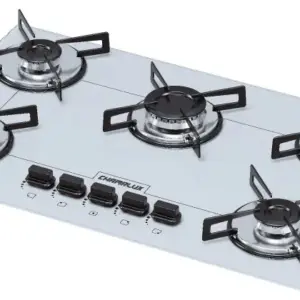 Cooktop a Gás Chamalux 5 Bocas Ultra Chama Branco Bivolt Cooktop a Gás Chamalux 5 Bocas Ultra Chama Branco Bivolt