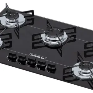 Cooktop a Gás Chamalux 5 Bocas Ultra Chama Preto Bivolt Cooktop a Gás Chamalux 5 Bocas Ultra Chama Preto Bivolt