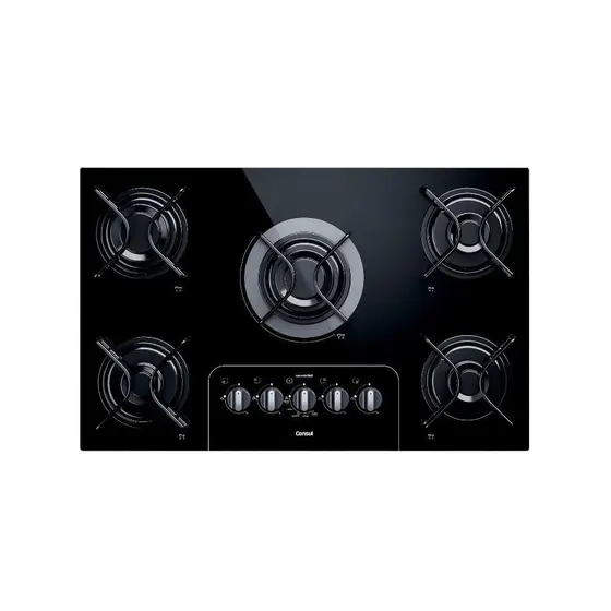 Cooktop a Gás Consul Facilite 5 Bocas Preto GLP CD075AE