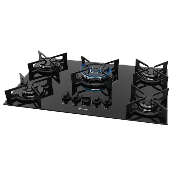 Cooktop a Gás Fischer Fit Line 5 Bocas Tripla Chama