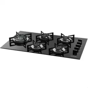 Cooktop a Gás Suggar 5 Bocas Vidro Preto FG5535VP