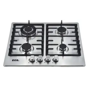 Cooktop a Gás EOS 4 Bocas Inox Bivolt ECG04 Cooktop a Gás EOS 4 Bocas Inox Bivolt ECG04