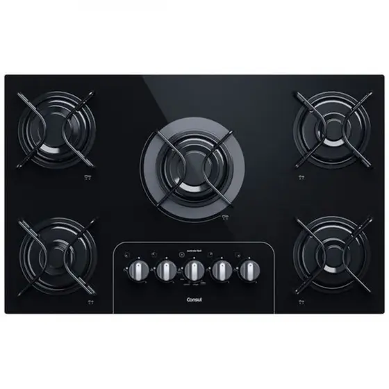 Cooktop a Gás Consul Facilite 5 Bocas Mesa de Vidro CD075AE