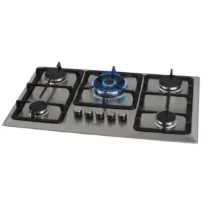 Cooktop a Gás Fischer Infinity 5 Bocas Tripla Chama Inox Bivolt Cooktop a Gás Fischer Infinity 5 Bocas Tripla Chama Inox Bivolt