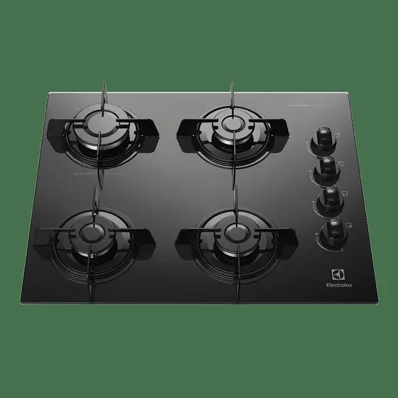 Cooktop a Gás Electrolux 4 Bocas Acendimento Automático e Botões Removíveis Preto Bivolt