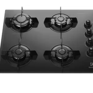 Cooktop a Gás Electrolux 4 Bocas em Vidro Temperado KE4GP Cooktop a Gás Electrolux 4 Bocas em Vidro Temperado KE4GP