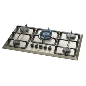 Cooktop a Gás Fischer 5 Bocas TC Inox Escovado Cooktop a Gás Fischer 5 Bocas TC Inox Escovado