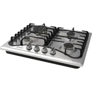 Cooktop a Gás Oster Semi 4 Bocas Inox Bivolt OTOP601 Cooktop a Gás Oster Semi 4 Bocas Inox Bivolt OTOP601