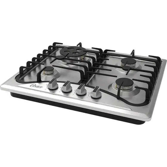 Cooktop a Gás Oster Semi 4 Bocas Inox Bivolt OTOP601