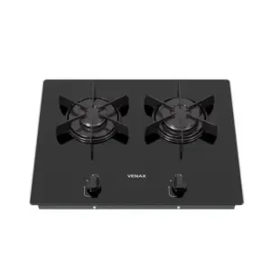 Cooktop a Gás Venax Arena Linear 2 Bocas Preto