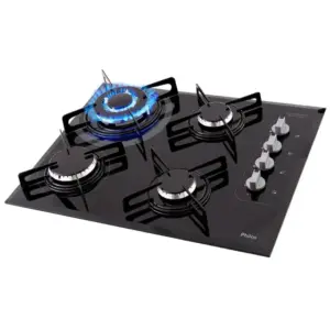 Cooktop a Gás Philco 4 Queimadores Superautomático Bivolt PCT04TC Cooktop a Gás Philco 4 Queimadores Superautomático Bivolt PCT04TC