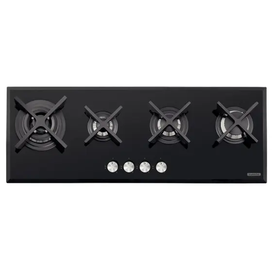 Cooktop a Gás Tramontina Design Collection Slim Glass Flat 4 Queimadores Bivolt