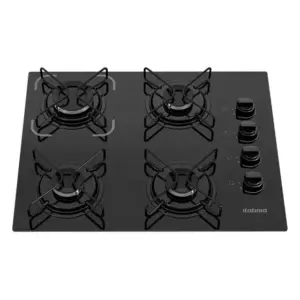 Cooktop a Gás Itatiaia Essencial 4 Bocas Automático Preto Bivolt Cooktop a Gás Itatiaia Essencial 4 Bocas Automático Preto Bivolt