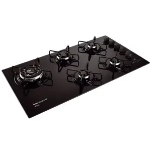 Cooktop a Gás Brastemp Ative 5 Bocas com Touch Timer BDT85AE