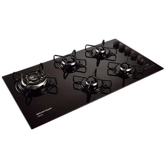 Cooktop a Gás Brastemp Ative 5 Bocas com Touch Timer BDT85AE