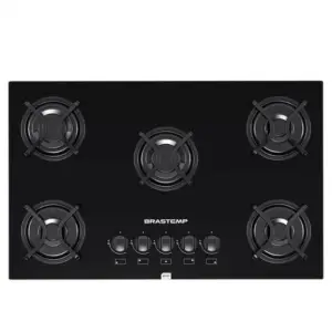 Cooktop a Gás Brastemp Ative 5 Bocas Preto Bivolt