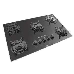 Cooktop a Gás Brastemp Ative 5 Bocas Preto 220V
