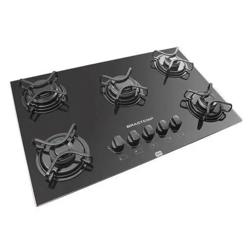Cooktop a Gás Brastemp Ative 5 Bocas Preto 220V