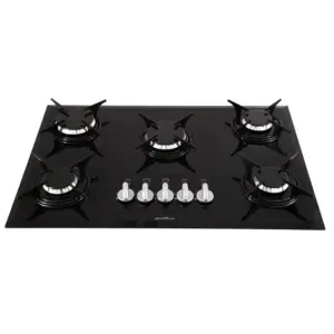 Cooktop a Gás Britânia 5 Bocas Preto Bivolt BCT5P