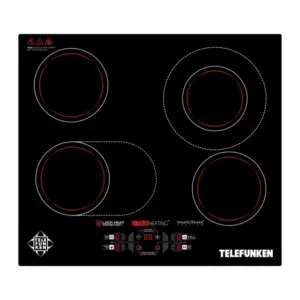 Cooktop Elétrico Telefunken 4 Bocas de Embutir Infravermelho 220V TF-AV-4080 Cooktop Elétrico Telefunken 4 Bocas de Embutir Infravermelho 220V TF-AV-4080