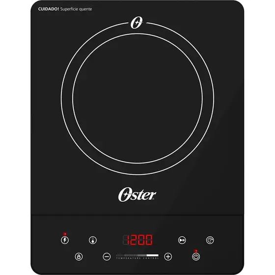 Cooktop a Indução Oster 1 Boca Portátil Touch Screen OTOP100