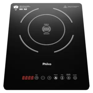 Cooktop a Indução Philco 1 Boca 10 Níveis PCT12P Cooktop a Indução Philco 1 Boca 10 Níveis PCT12P