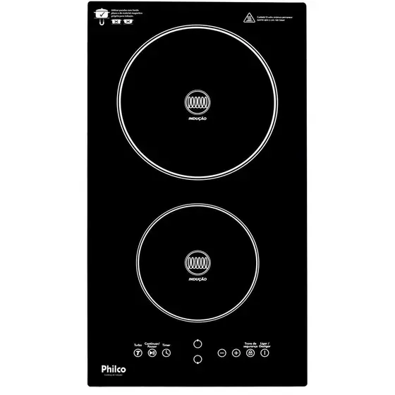 Cooktop a Indução Philco 2 Bocas 9 Níveis 220V PCT11P