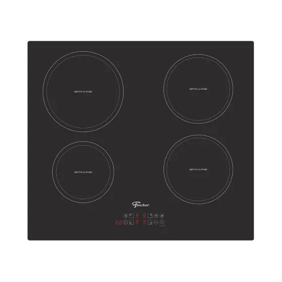 Cooktop a Indução Fischer 4 Bocas Touch Screen Vitrocerâmica 220V
